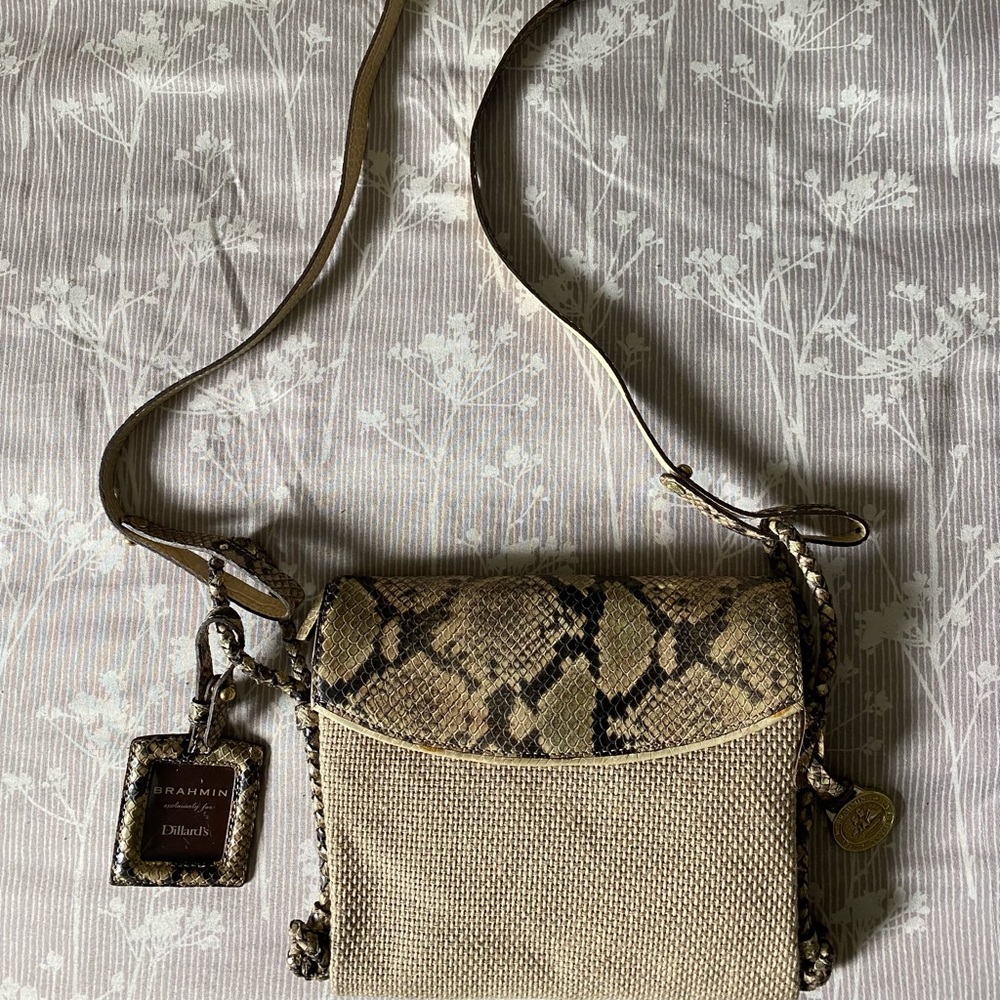 Brahmin Croc Strap Bag USA